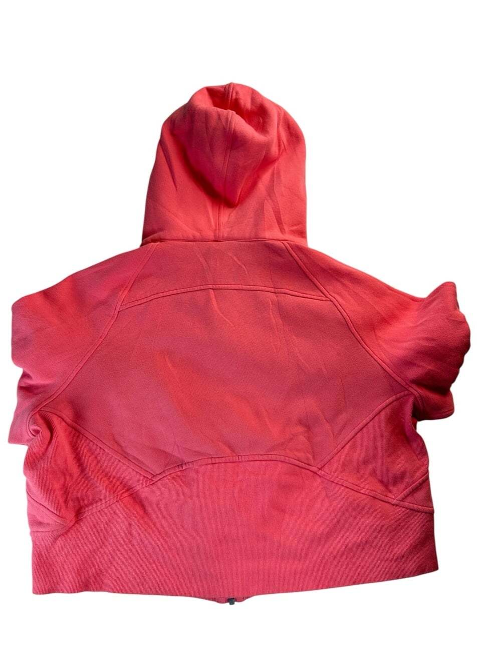 Lululemon Scuba Oversized Full Zip Hoodie M/L Pink Blossom Cropped Fleece - Picture 8 of 16